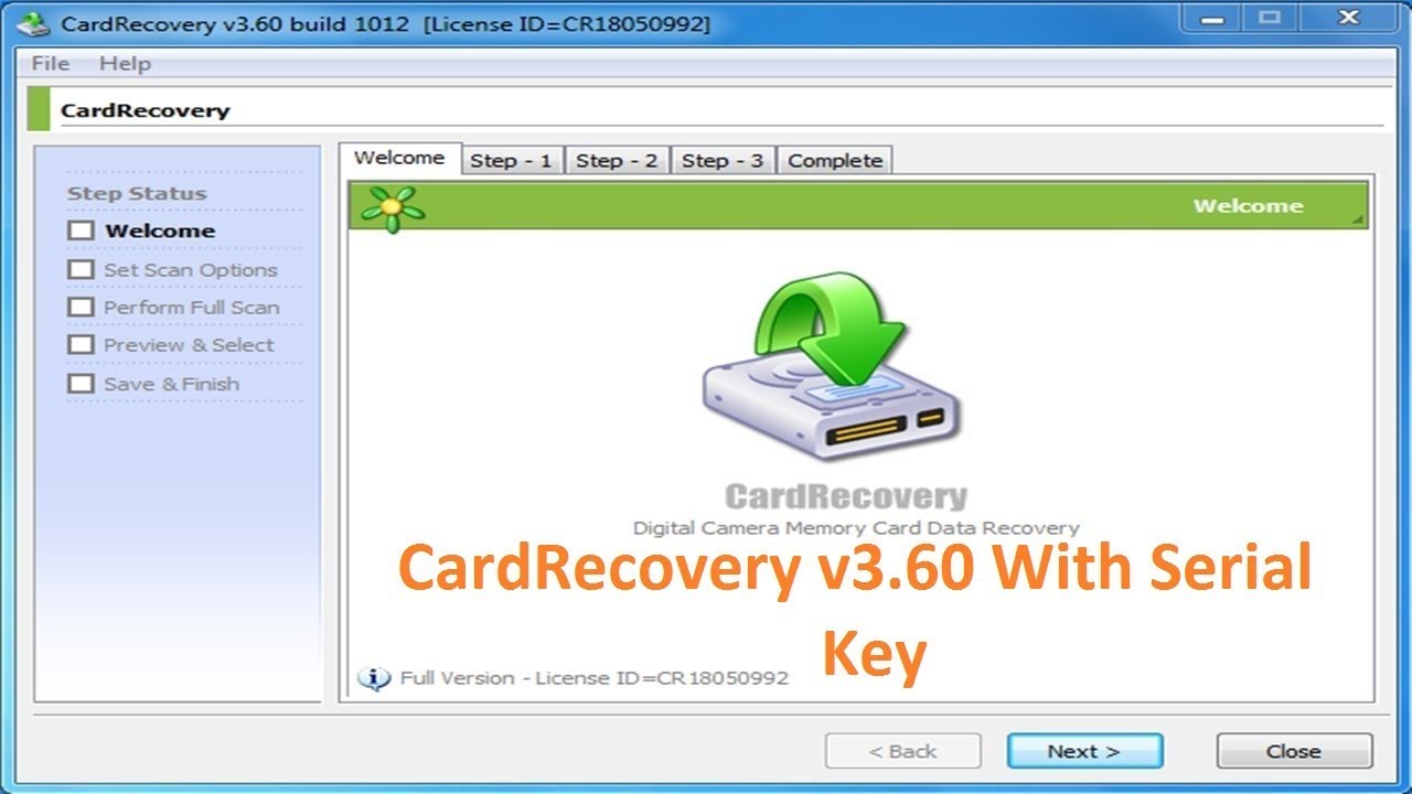 cardrecovery 6.10 serial key and crack by mmb